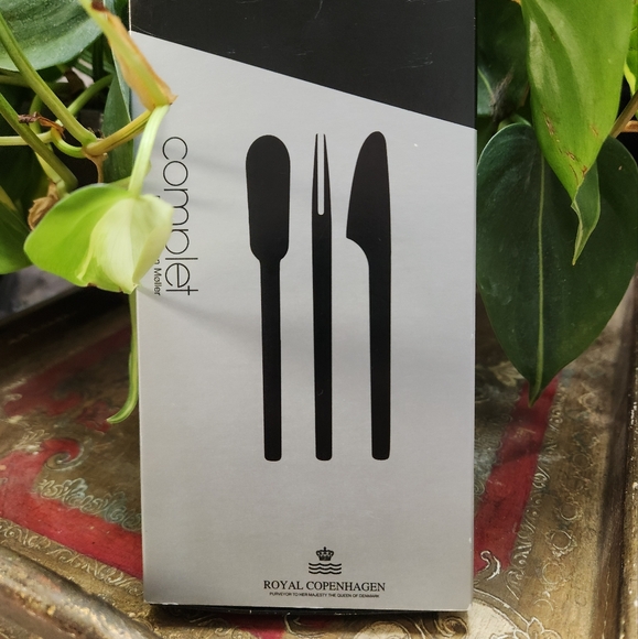 Jørgen Møller Modern ROYAL COPENHAGEN Denmark Charcuterie Board Serving Pieces - Picture 1 of 7